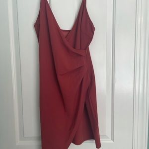 Pink/blush wrap dress